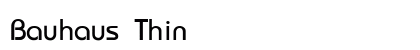 Bauhaus Thin Preview