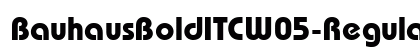 BauhausBoldITCW05-Regular Regular preview