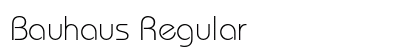 Bauhaus Regular Preview