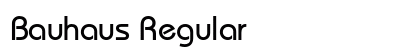 Bauhaus Regular Preview