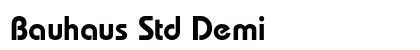 Bauhaus Std Demi Preview