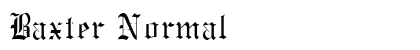 Baxter Normal preview