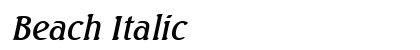 Beach Italic Preview