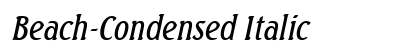 Beach-Condensed Italic Preview