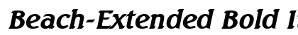 Beach-Extended Bold Italic Preview