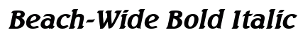 Beach-Wide Bold Italic Preview