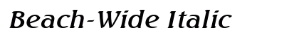 Beach-Wide Italic Preview