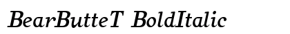 BearButteT BoldItalic Preview