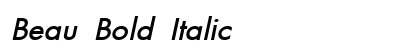 Beau Bold Italic Preview
