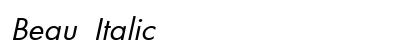 Beau Italic preview