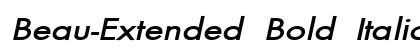 Beau-Extended Bold Italic Preview