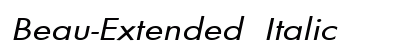Beau-Extended Italic preview