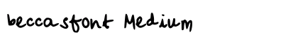 beccasfont Medium preview