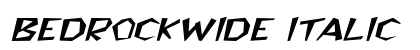 BedrockWide Italic preview
