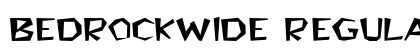 BedrockWide Regular Preview