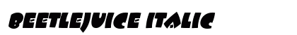 Beetlejuice Italic preview