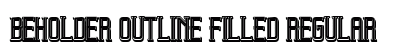 Beholder Outline Filled Regular preview