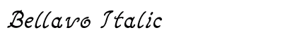 Bellavo Italic preview