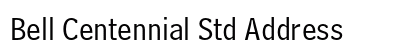 Bell Centennial Std Address preview