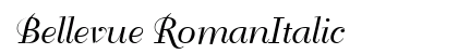 Bellevue RomanItalic Preview