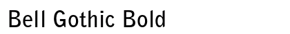 Bell Gothic Bold preview