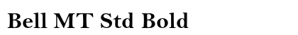 Bell MT Std Bold preview