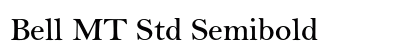 Bell MT Std Semibold Preview