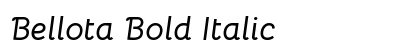 Bellota Bold Italic Preview