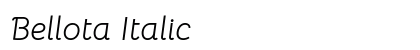 Bellota Italic preview