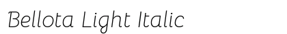 Bellota Light Italic Preview