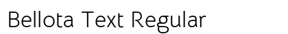 Bellota Text Regular Preview