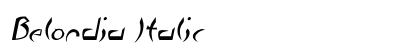 Belordia Italic preview