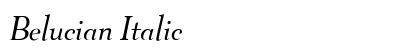 Belucian Italic Preview