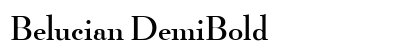Belucian DemiBold Preview