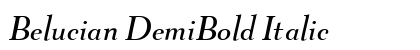 Belucian DemiBold Italic Preview