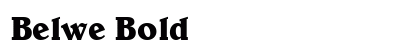 Belwe Bold preview
