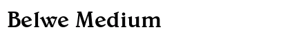 Belwe Medium Preview