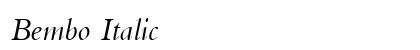 Bembo Italic preview