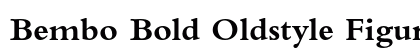 Bembo Bold Oldstyle Figures preview