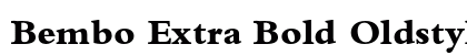 Bembo Extra Bold Oldstyle Figures Preview