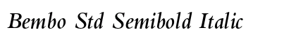 Bembo Std Semibold Italic Preview