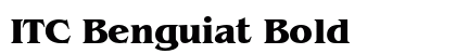 ITC Benguiat Bold preview
