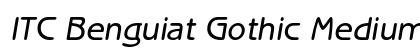 ITC Benguiat Gothic Medium Oblique Preview