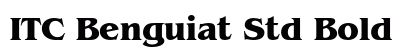 ITC Benguiat Std Bold preview