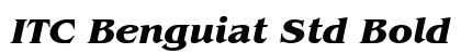 ITC Benguiat Std Bold Italic Preview