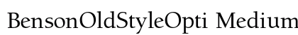 BensonOldStyleOpti Medium preview