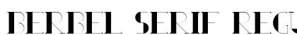 Berbel Serif Regular preview