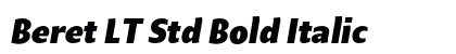 Beret LT Std Bold Italic Preview