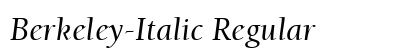 Berkeley-Italic Regular preview