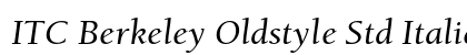 ITC Berkeley Oldstyle Std Italic preview